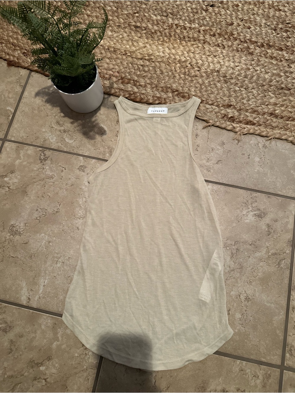 TOPSHOP TAN TANK